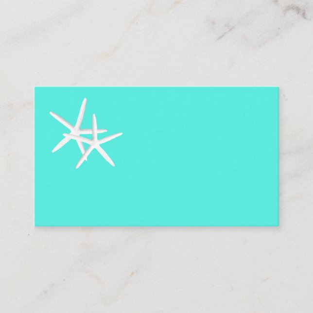 Cartes de place de poisson d'étoile turquoise (Devant)