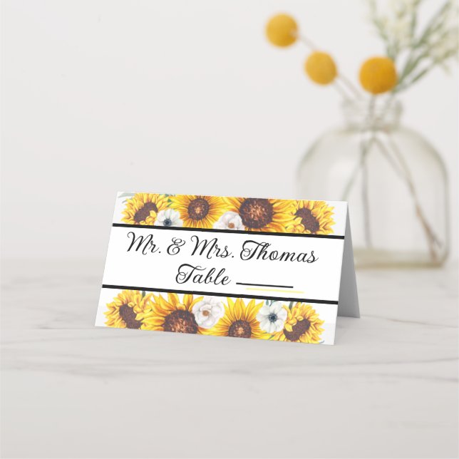 Cartes de place de table, mariage (Dos)