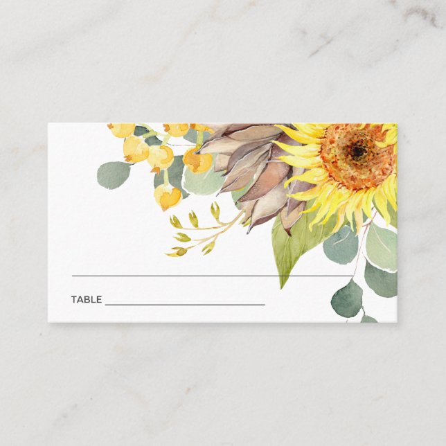 CARTES DE PLACE FLORALE EUCALYPTUS EN SOUFFLE RUST (Devant)
