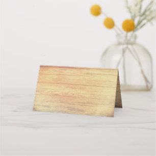 Cartes de place pliées Arrière - plan en bois
