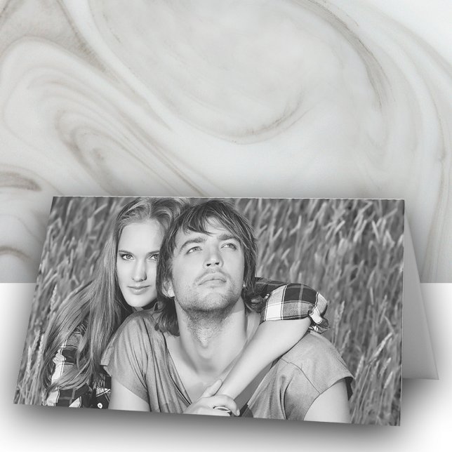 Cartes de place pliées du Mariage photo personnali (Créateur téléchargé)