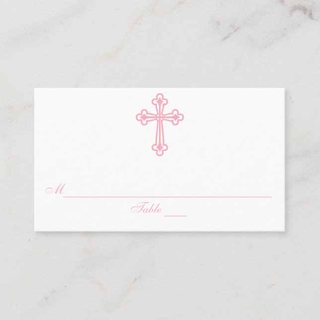 Cartes de place pour la communion croisée moderne (Devant)