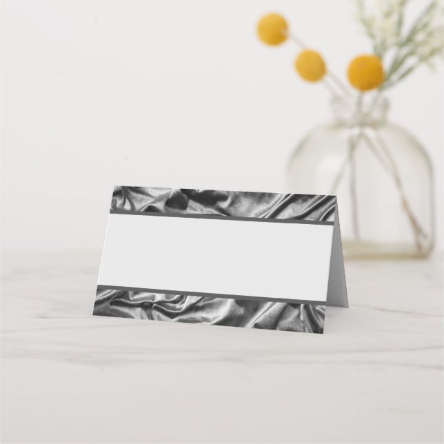 Cartes de Place Satin Argent (Devant)