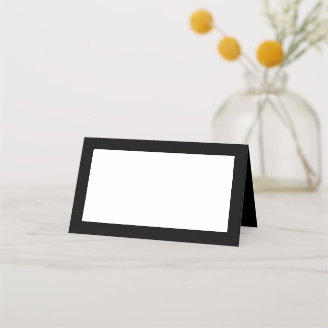 Cartes de place style Tente Noire (Devant)