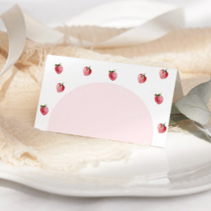 Cartes de place sucrées aux fraises