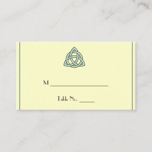 Cartes de place turquoise Celtic Knot Mariage