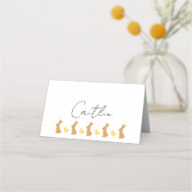 Cartes de placement Bunny & Chick