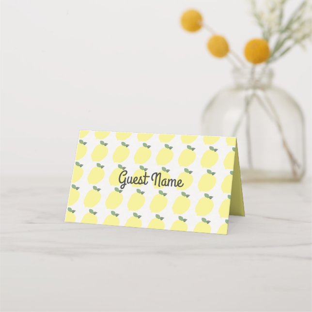 Cartes de placement citron 1 [Personnalisées] (Devant)