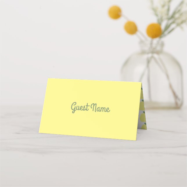 Cartes de placement citron 2 [Personnalisées] (Devant)