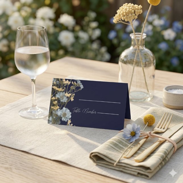 Cartes de placement de mariage florales modernes N (Créateur téléchargé)