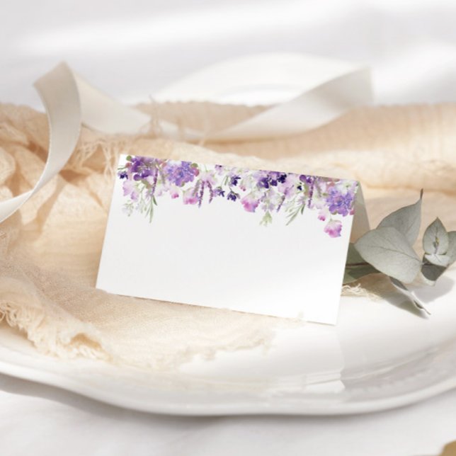 Cartes de placement de mariage lilas lavande (Créateur téléchargé)