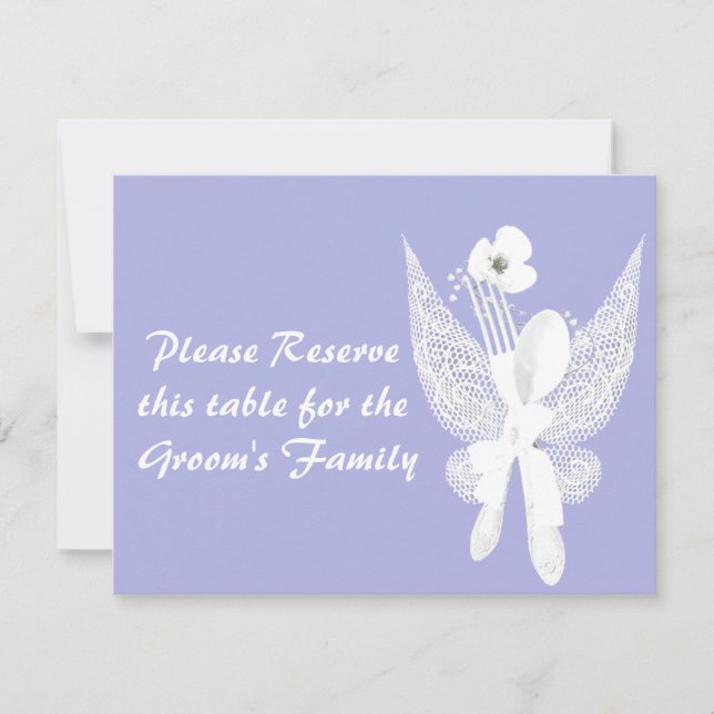 Cartes de placement de table de mariage (Devant)