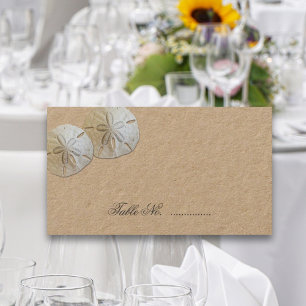 Cartes de placement de table de mariage Dollars de