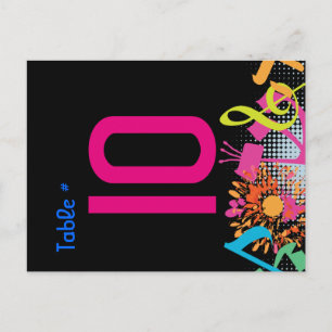 CARTES DE PLACEMENT DE TABLE FLORALES SONORES DE L