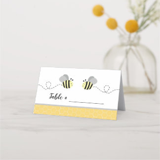 Cartes de placement des abeilles à bosses gris et