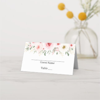Cartes de placement Fleurs de bébé fille pour Baby