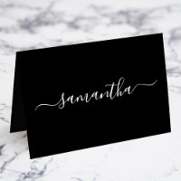 Cartes de placement individuelles à signature girl