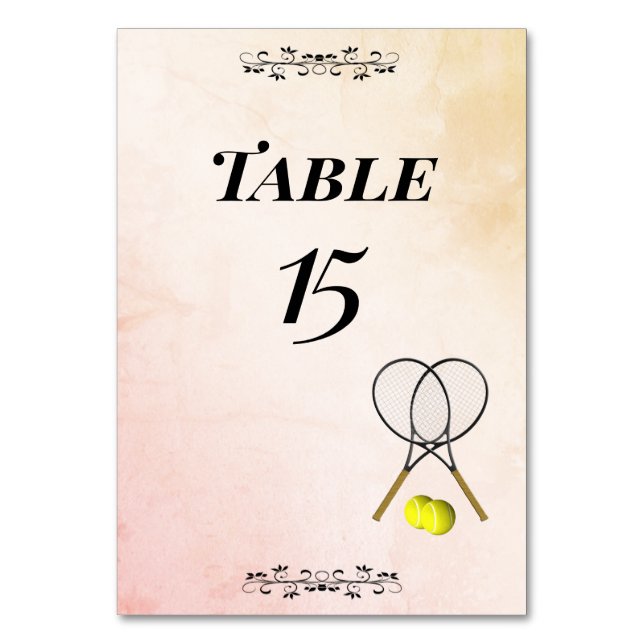 Cartes de placement numérotées pour tennis de tabl (Par défaut)