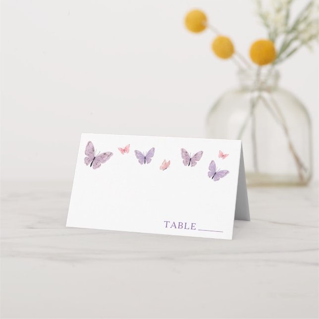 Cartes de placement papillon (Devant)