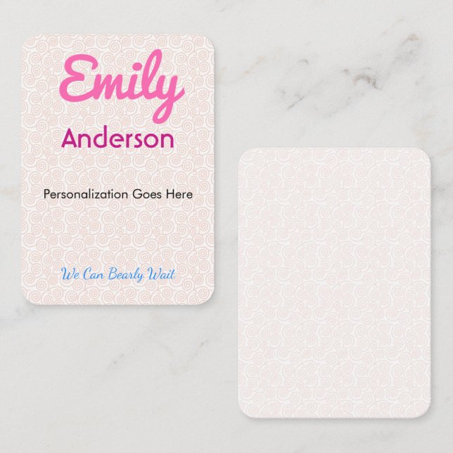 Cartes de Placement Personnalisées pour les Invité (Devant / Derrière)