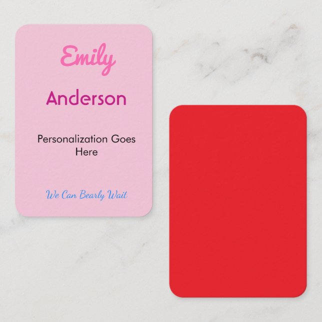 Cartes de Placement Personnalisées pour les Invité (Devant / Derrière)