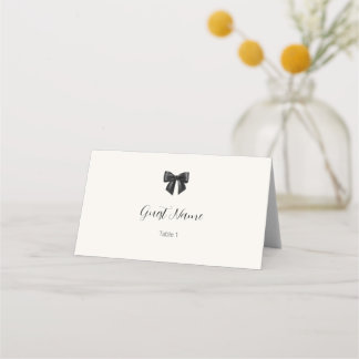Cartes de placement pliées pour mariage à nœud noi