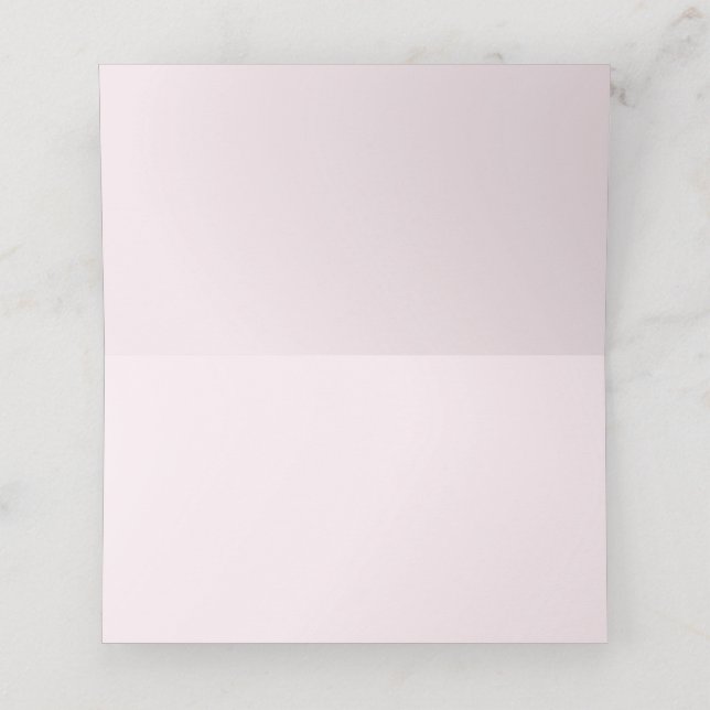Cartes de placement pour Baby Shower Couronne de P (Intérieur déplié)
