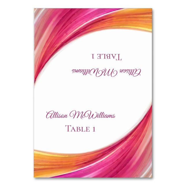 Cartes de placement pour mariage- (Par défaut)