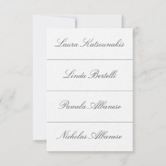 Cartes de placement pour mariage