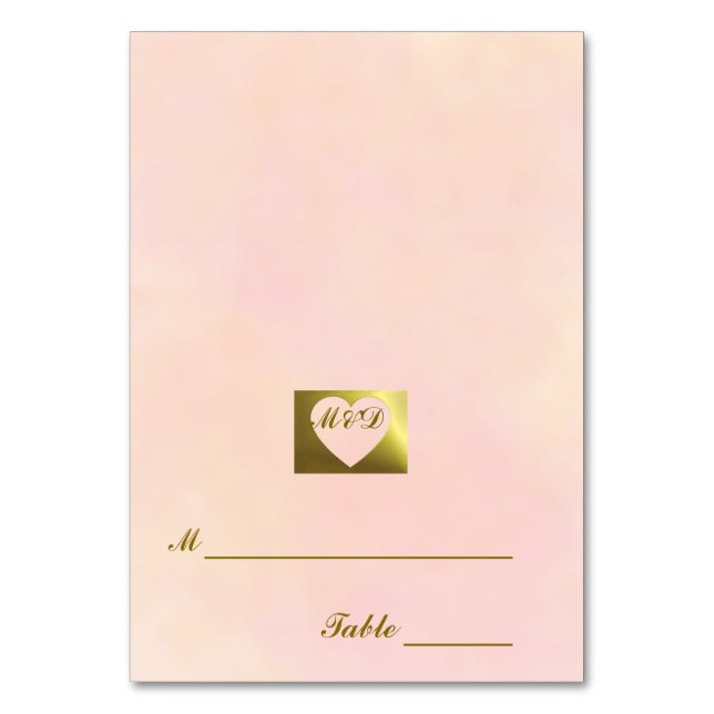 Cartes de placement pour mariage | Ensemble rose p (Par défaut)