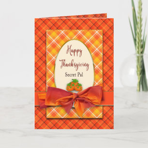 Cartes de poche secrètes Pal Orange de Thanksgivin