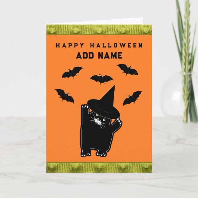 Cartes de poèmes Halloween personnalisées (Devant)