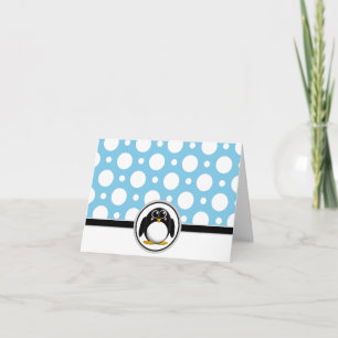 Cartes de points bleu Polka personnalisées Adorabl