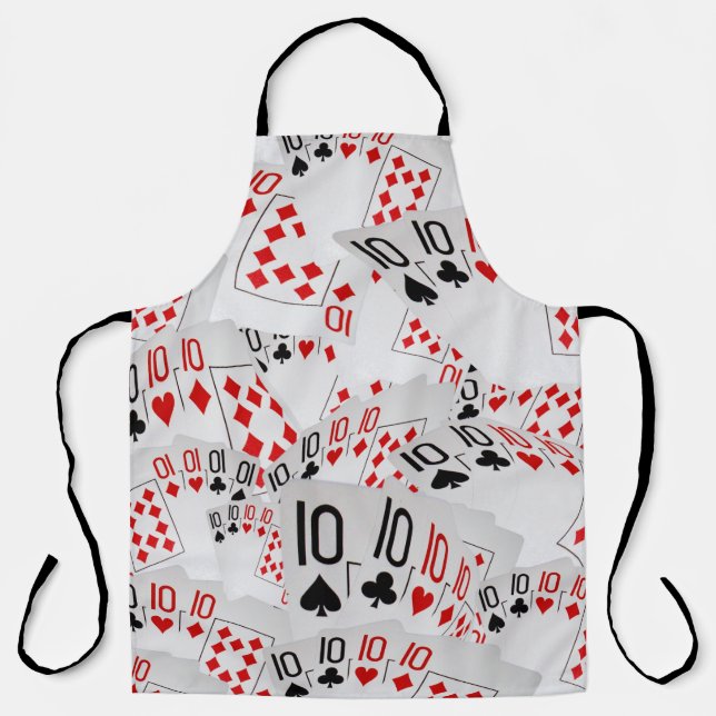 Cartes De Poker Dizaines, Tablier D'Impression Com (Recto)