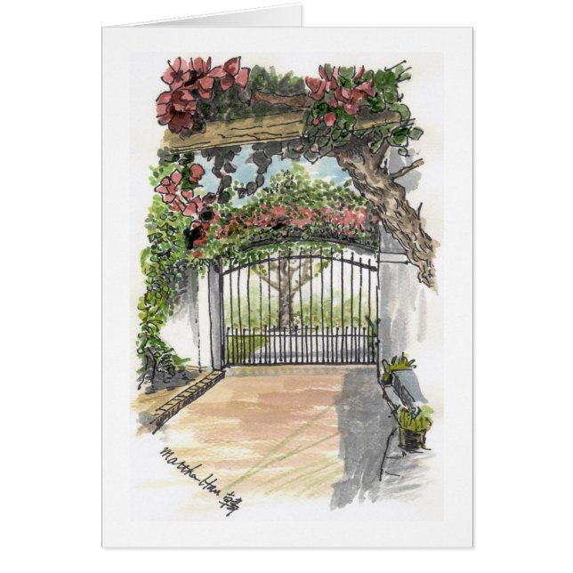 Cartes de porte de jardin (Devant)