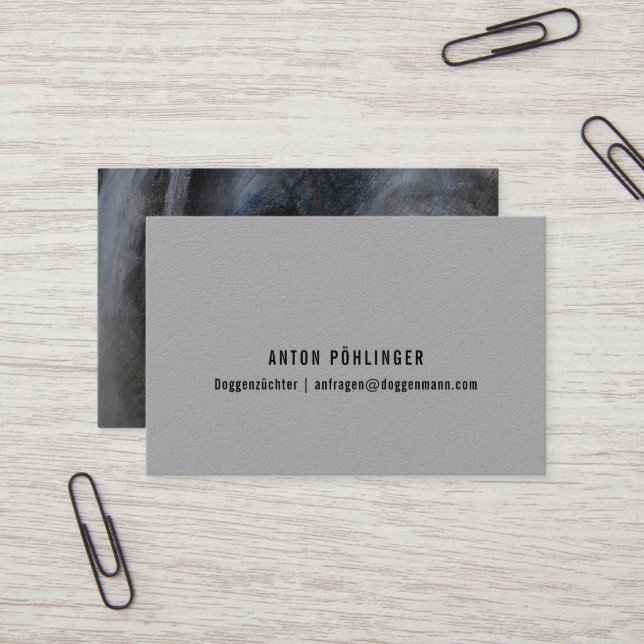 Cartes de portrait pour éleveur et formateur (Devant/Arrière en situation)