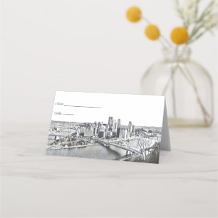 Cartes de positionnement de Pittsburgh Skyline