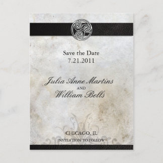 Cartes de pré-réservation à motif de noeud celtiqu