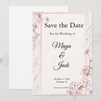 Cartes de préavis de mariage sophistiquées