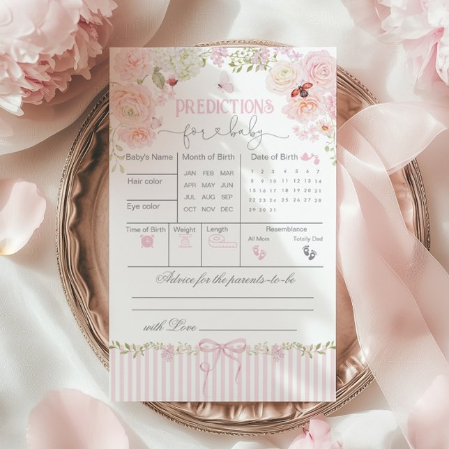 Cartes de prédictions et conseils pour Baby Shower (Créateur téléchargé)