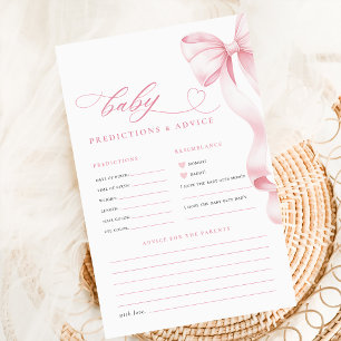 Cartes de prédictions et de conseils pour Baby Sho