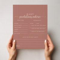 Cartes de prédictions et de conseils pour bébé en