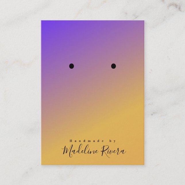 Cartes de Présentation Artisanale Simple Ombre pou (Devant)