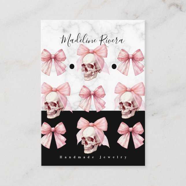 Cartes de présentation artisanales gothiques pour  (Devant)