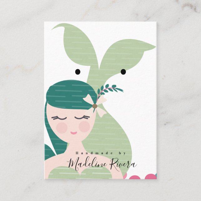 Cartes de présentation artisanales pour boucles d' (Devant)