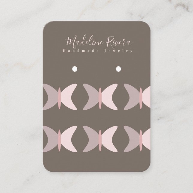 Cartes de Présentation Artisanales pour Papillons  (Devant)