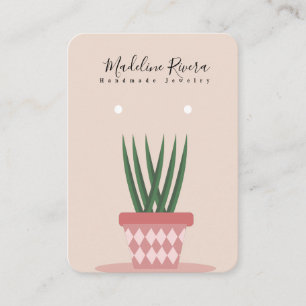 Cartes de Présentation d'Artisanat de Plante Verte