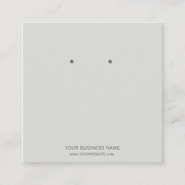 Cartes de Présentation de Boucles d'Oreilles de Bi (Devant)