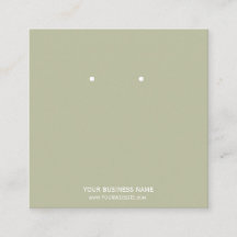 Cartes de Présentation de Boucles d'Oreilles de Bi