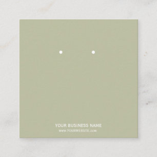 Cartes de Présentation de Boucles d'Oreilles de Bi